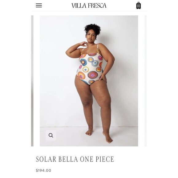 NWT Size 2X - Villa Fresca Solar Bella One-Piece Swimsuit - Picture 5 of 13